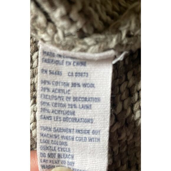 American Eagle Chunky Knit Fisherman Sweater Size Small Cotton/wool Academia AE - Picture 10 of 10